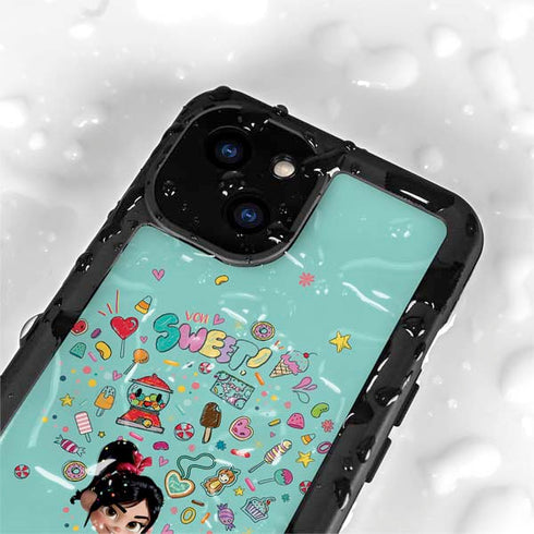 Disney Wreck-it Ralph Vanellope Sugar Icons iPhone 15 Plus Waterproof Case